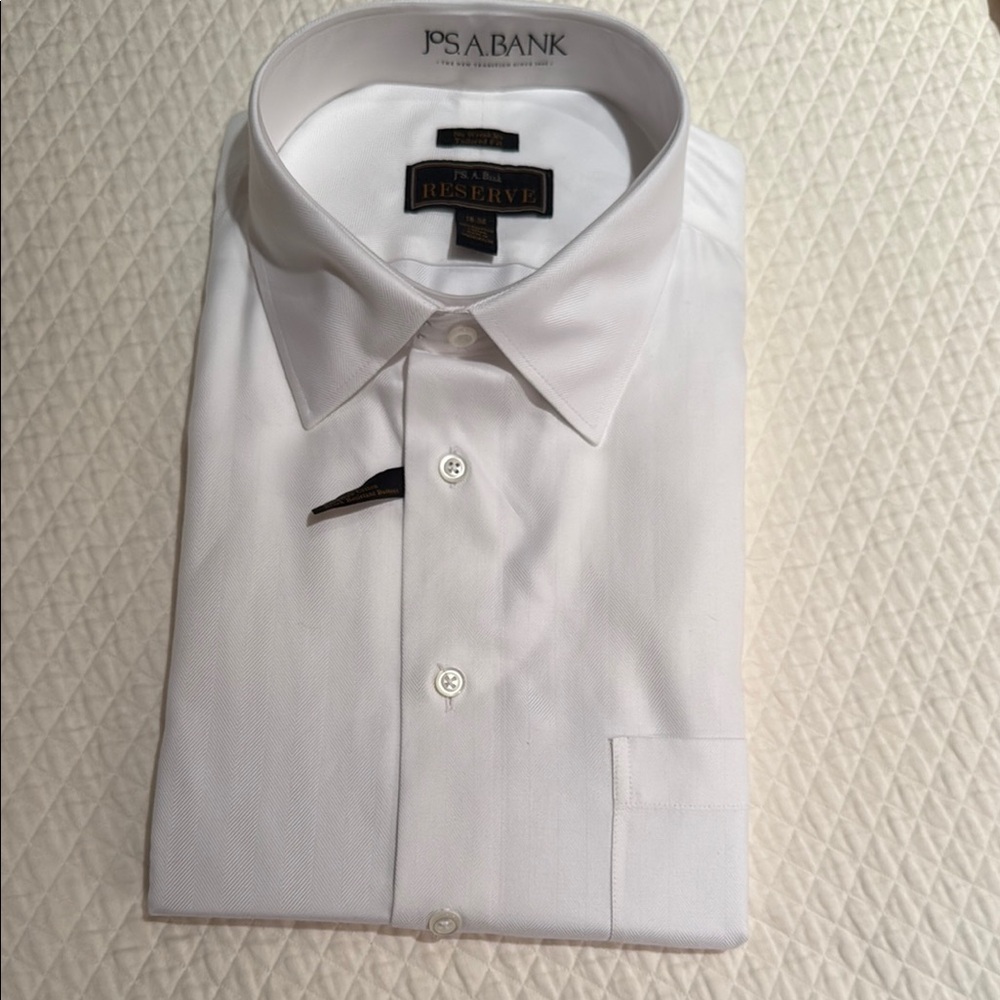 Jos. A. Bank White Dress Shirt Timeless Business Classic